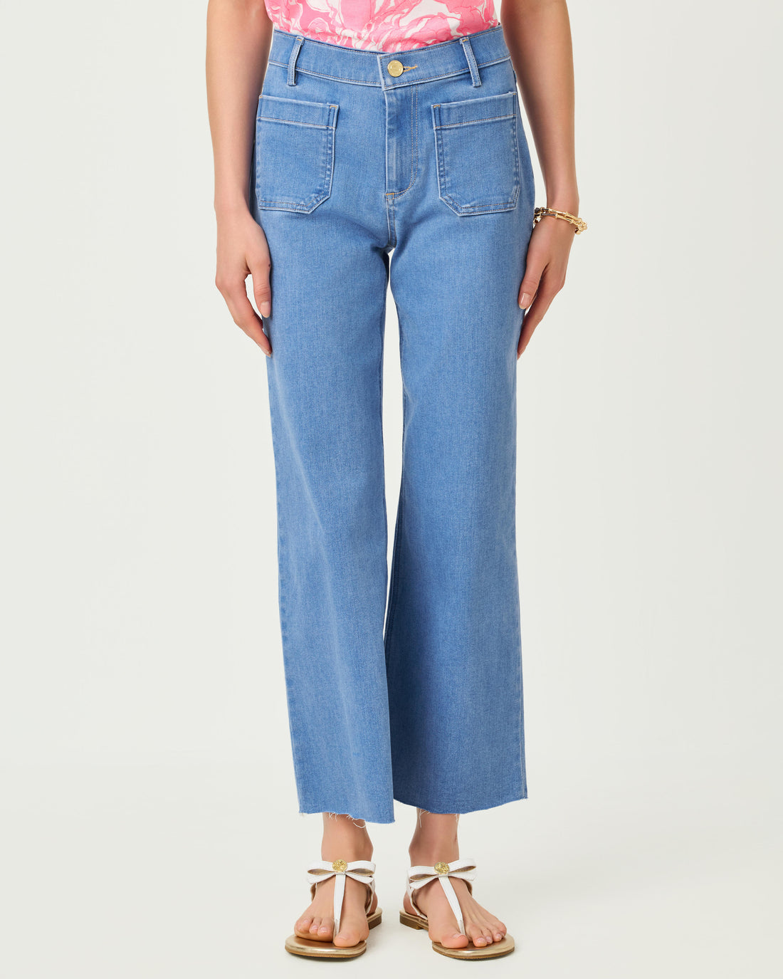 27" Harleen High Rise Crop Jean - Rosanna Wash
