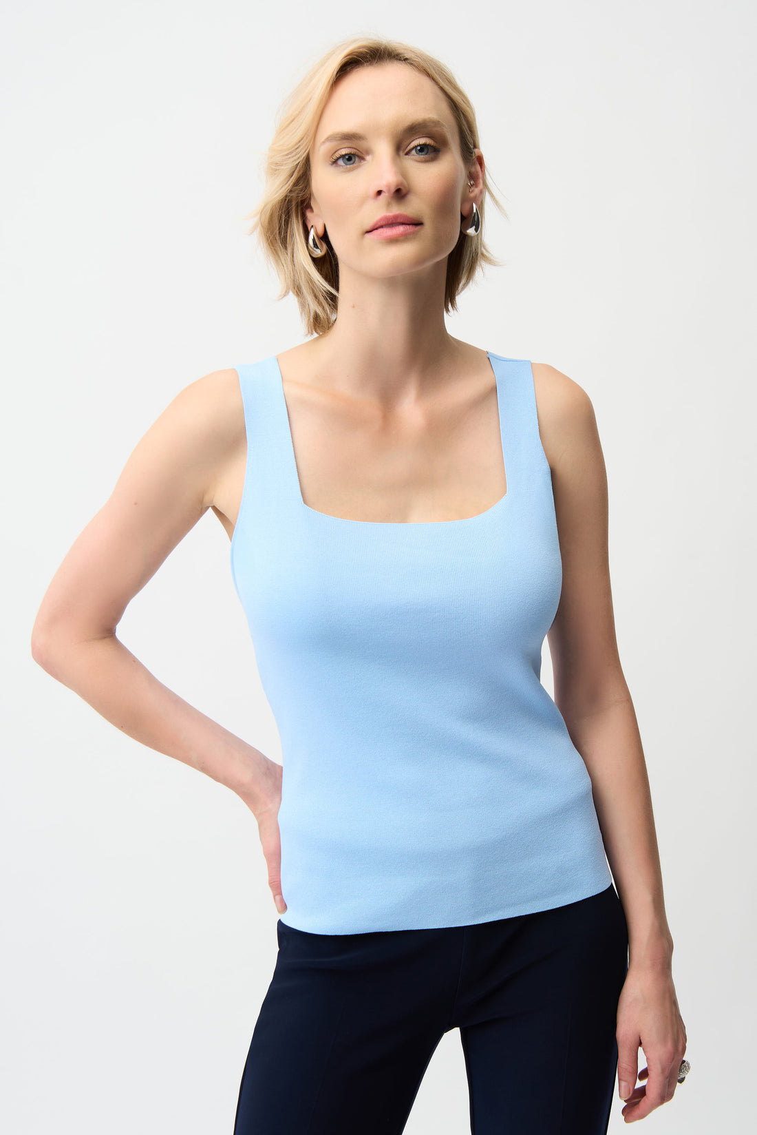 Square Neck Sleeveless Pullover