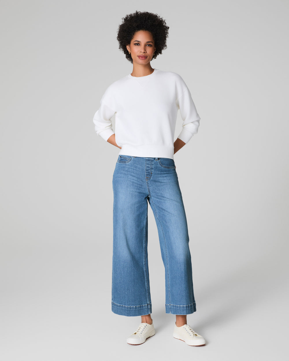 Pull on Crop Wide Leg