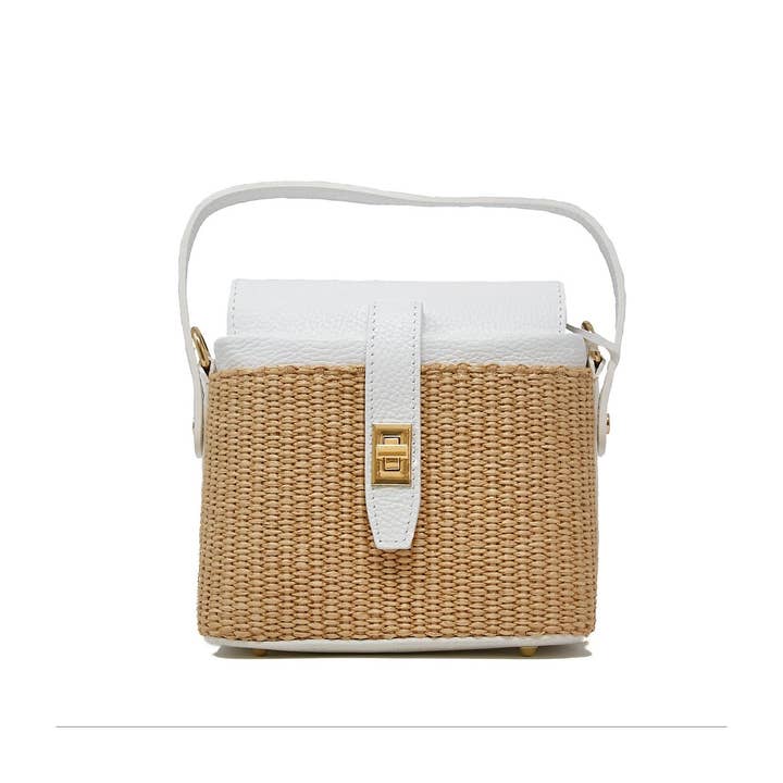 Italian Leather And Rattan Top