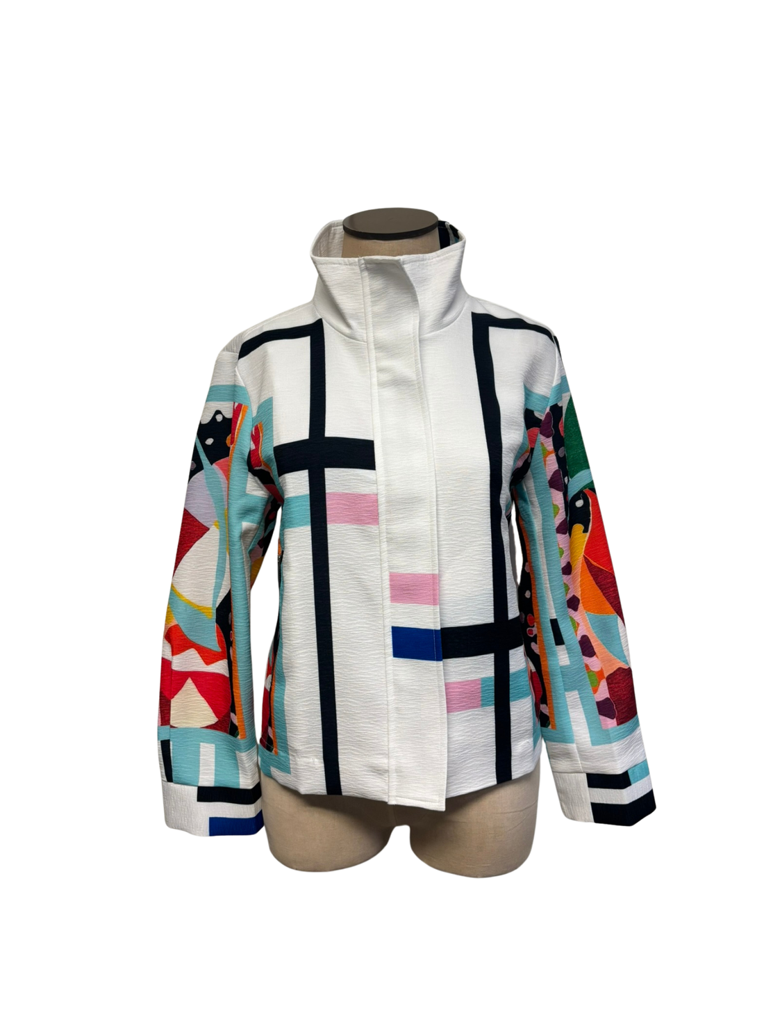Biker Jacket Abstract Art