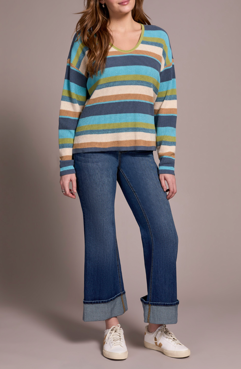 L/s U Neck Sweater - Wasabi