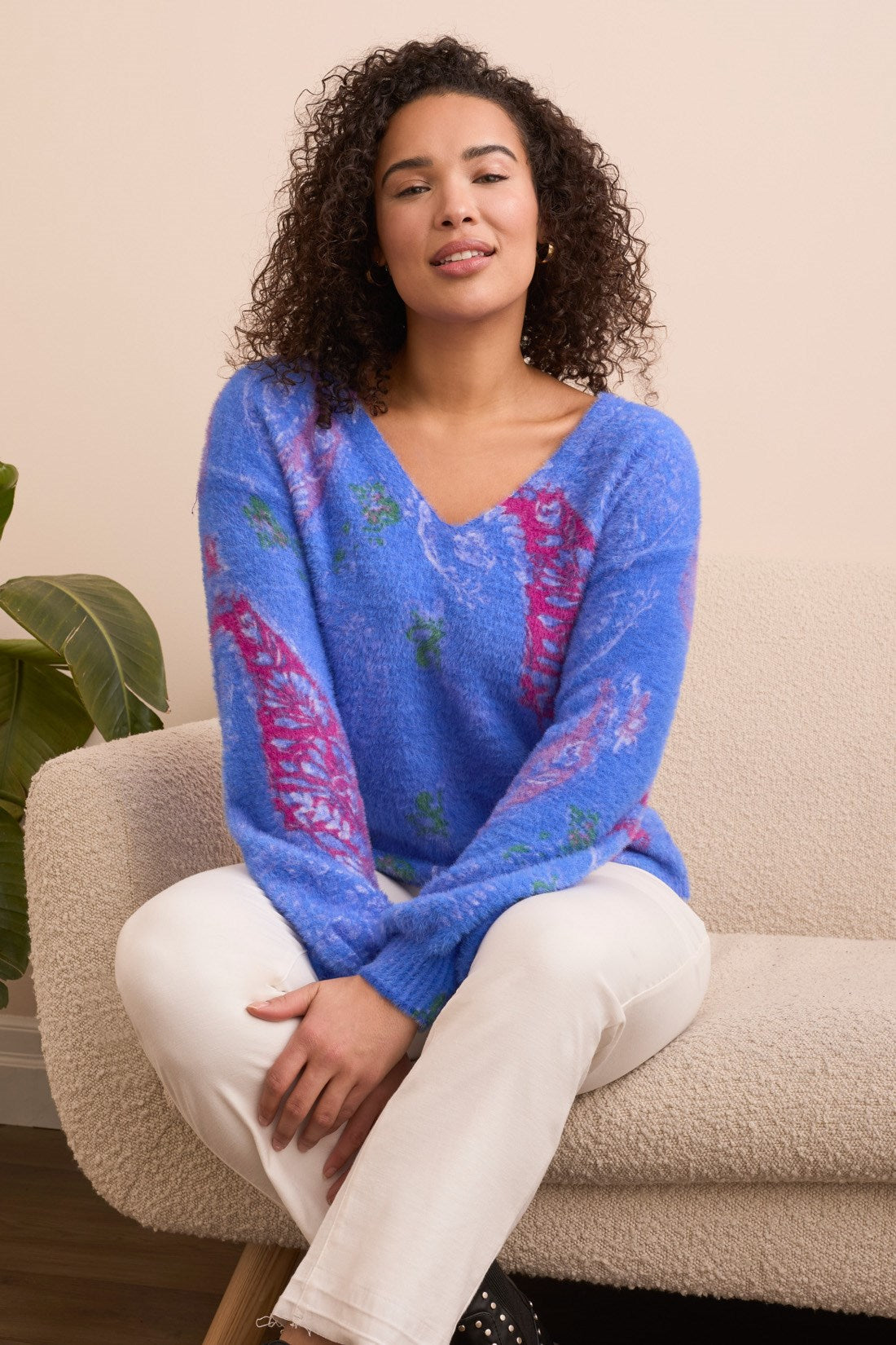 Flower Fall Wear 2 Ways Sweater