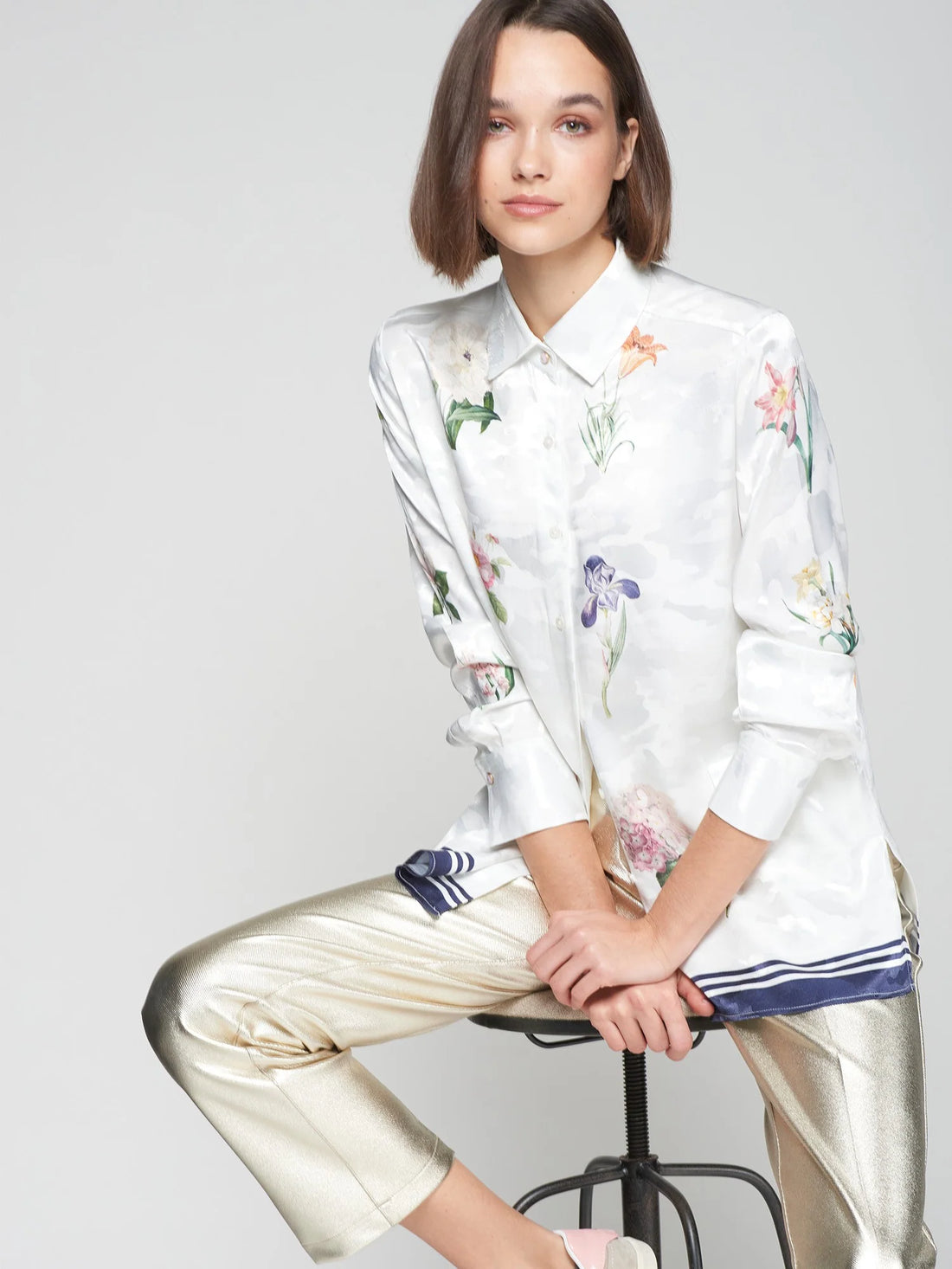 Jaquard Print Top