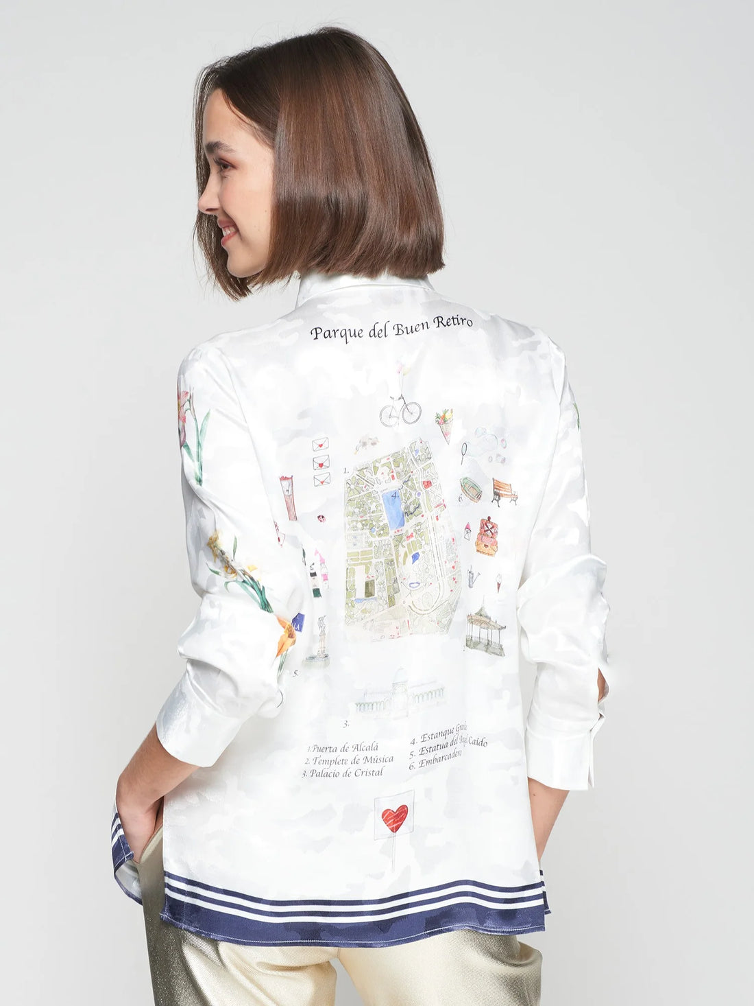 Jaquard Print Top